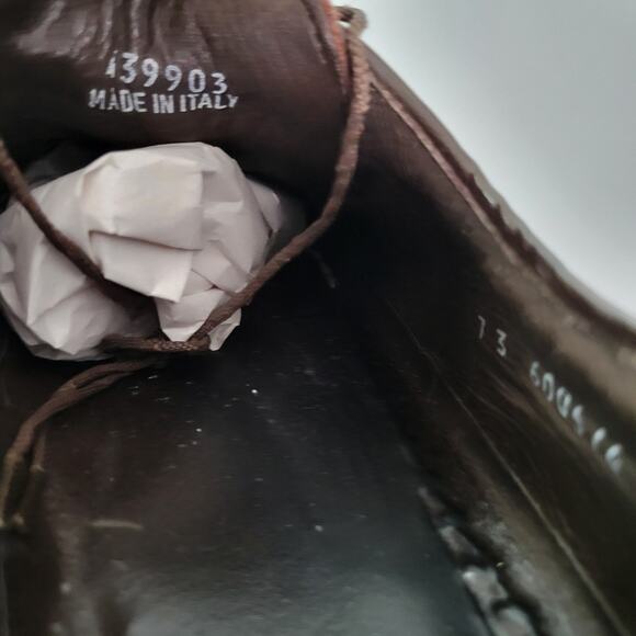 Wright Walker Men’s Oxford Leather Lace Up Shoes Size 11 AA Made In Italy - Picture 13 of 16